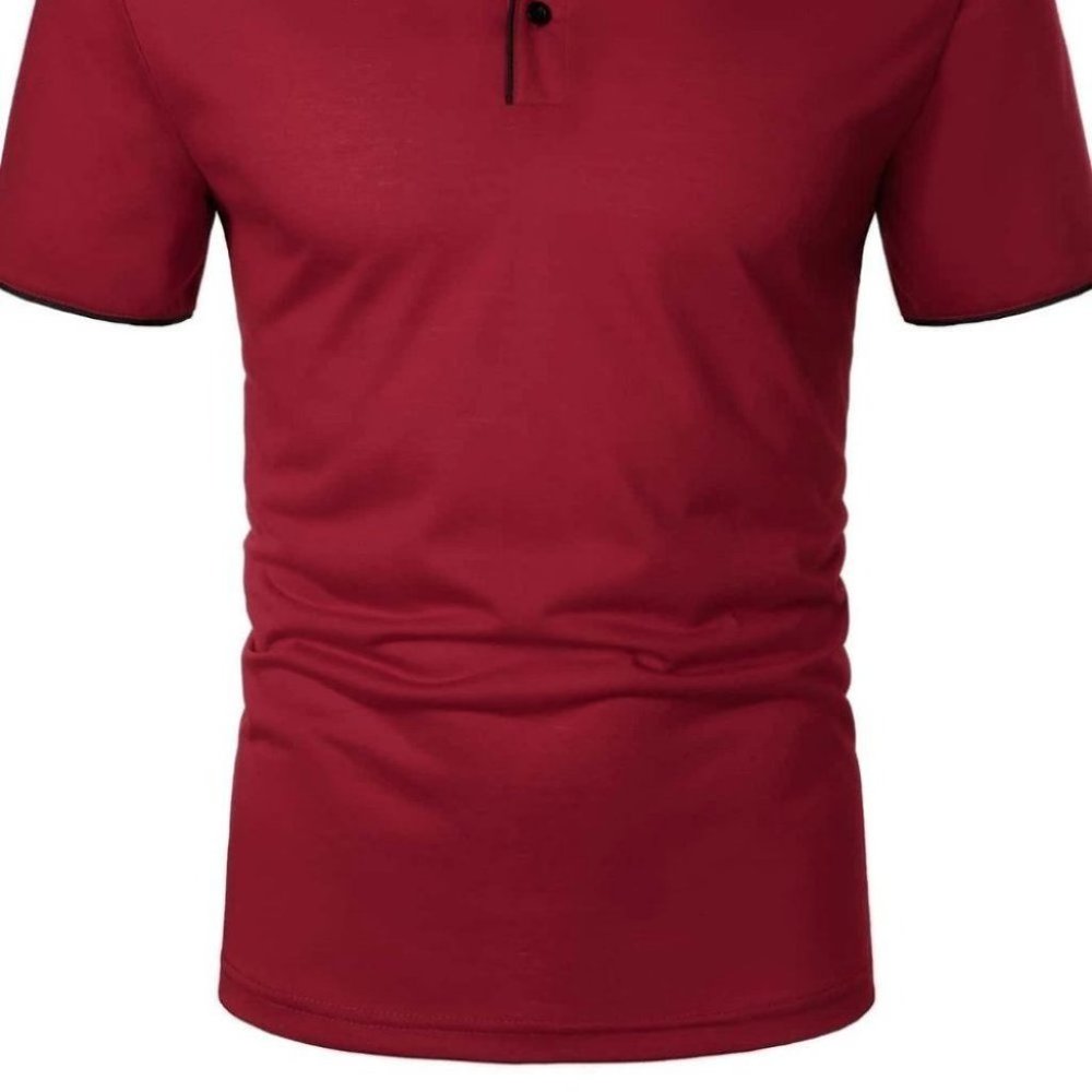 Red Mens Polo Shirt - Picture 2 of 7